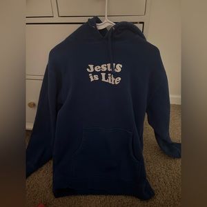 Royal Blue Jesus is Life hoodie
